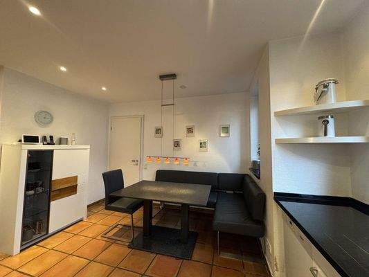 Küche Blick auf Sitzecke