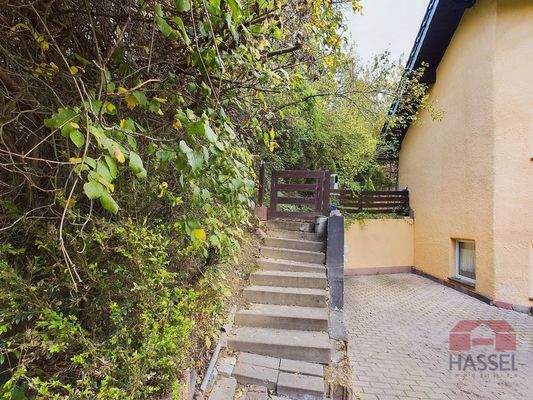 Seitlicher Zugang zum Garten