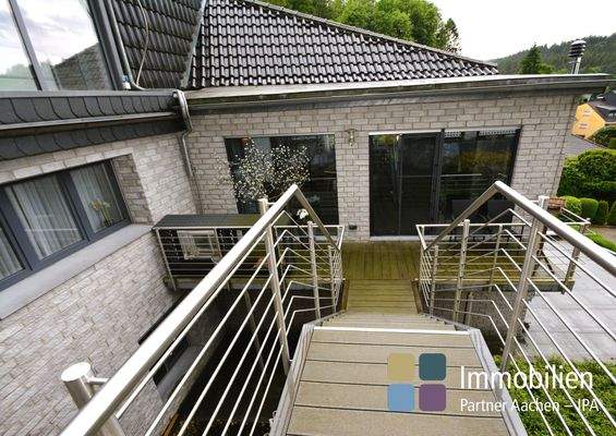 Zugang vom Garten in die Küche