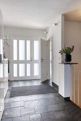 Blick auf Eingangstür