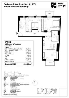 Verkaufsgrundriss WE 25-1