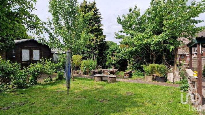 Garten mit Feuerstelle