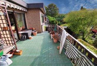 Balkon mit Gartenzugang