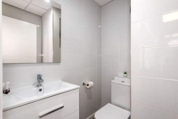 Badezimmer mit Toilette