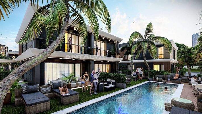 4-Bedroom Houses Short Drive Distance to the Sea in Antalya