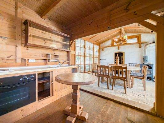 Gartenhaus mit Küchenzeile