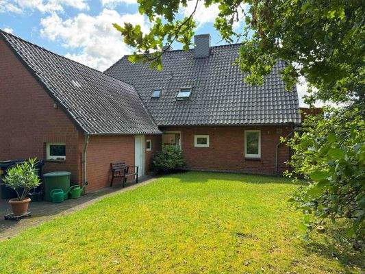 Die rückwärtige Hausansicht