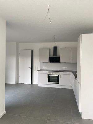 Blick vom Essbereich in die Küche