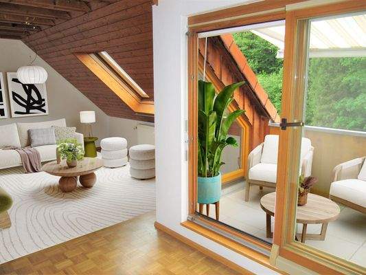 Einrichtungsbeispiel mit virtueller Möblierung