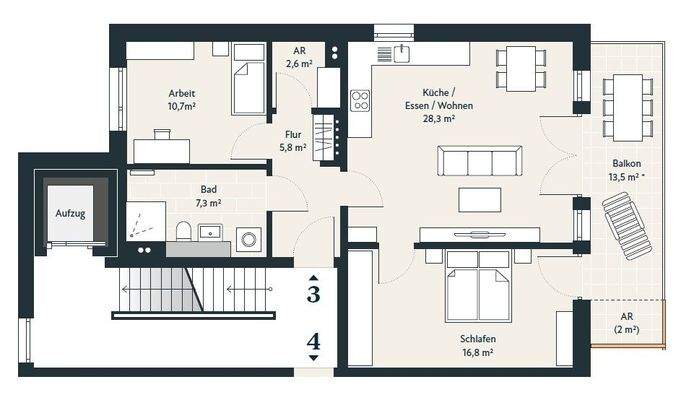 Grundriss | 1. Obergeschoss