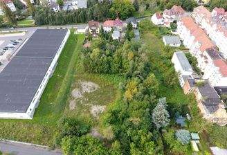 Luftbild vor Rodungsarbeiten