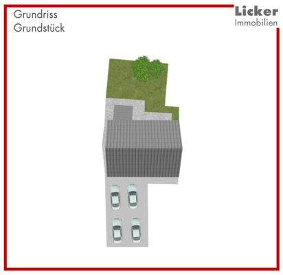 Grundriss-Grundstück