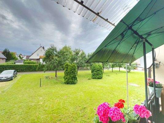 Balkonblick vom Wohnzimmer