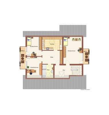 Grundrissbeispiel Dachgeschoss