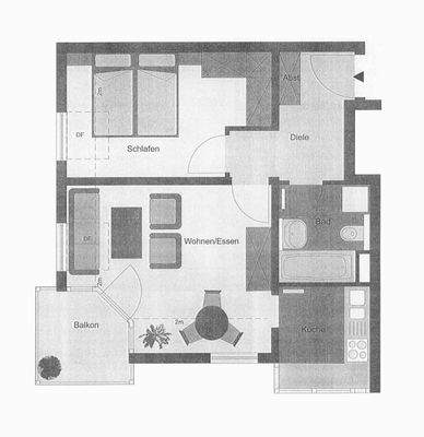 Grundriss WE 26, Robinienweg 5