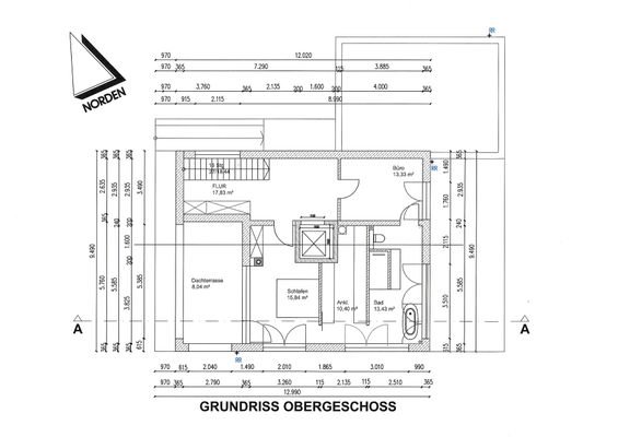 Grundriss Obergeschoss