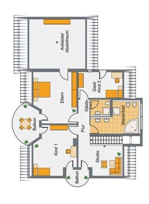 Grundriss Dachgeschoss