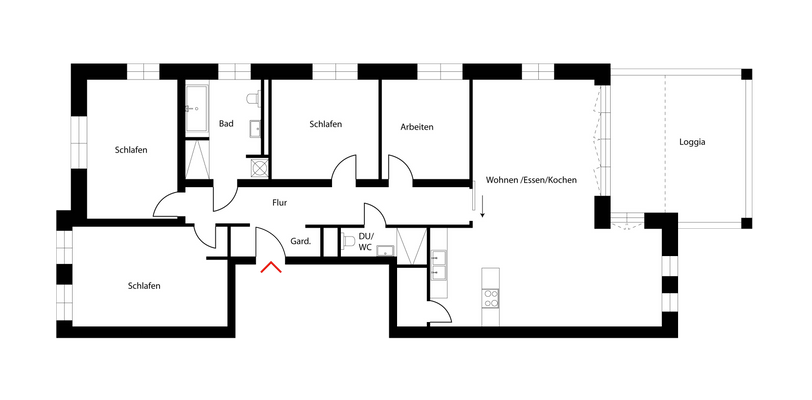 Grundriss 1. OG rechts