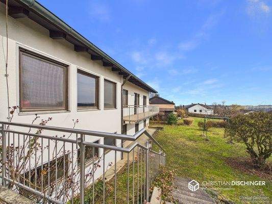 Terrasenabgang zum Garten