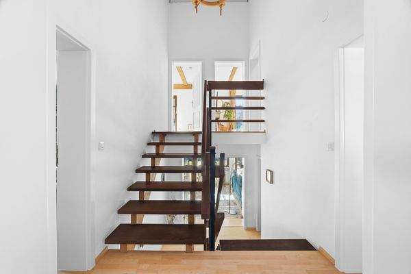 Treppenaufgang, Split-Level-Bauweise