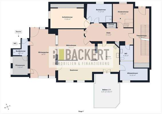 Grundriss Obergeschoss