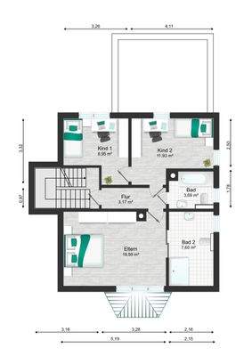 Grundriss OG Bestand
