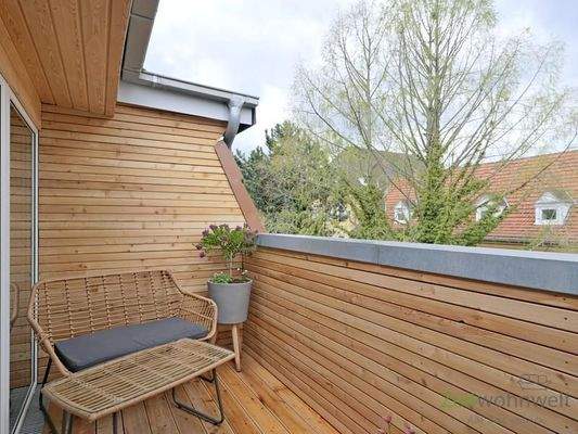 Balkonausblick im April