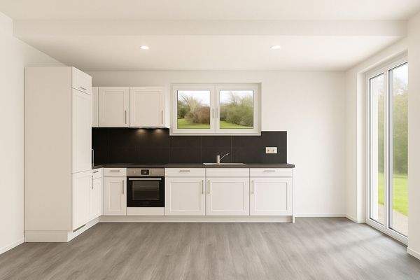 Küche - KI-generiertes Bild aus Rohbauzustand! Abweichungen möglich!