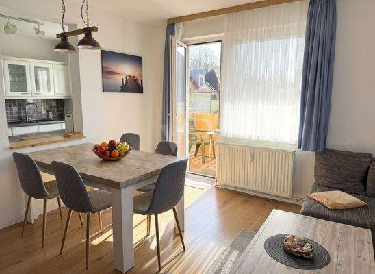 Essbereich im Wohnzimmer