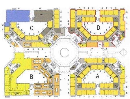 Grundriss Bauteile A,B,C,D Erdgeschoss