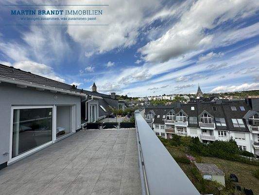 die große Dachterrasse