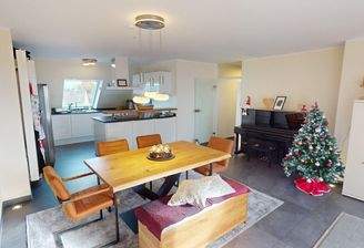 Heller Wohnbereich mit offener Wohnküche