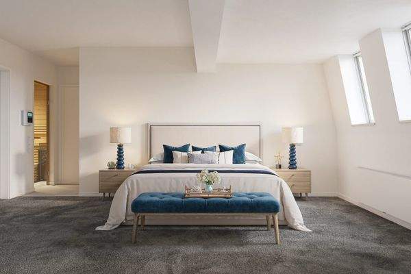 Masterbad en Suite, 40m² Luxus. (Visualisierung)