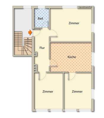 2. Obergeschoss - Haus Nr. 3a