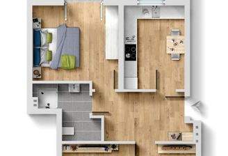 Grundriss der Wohnung