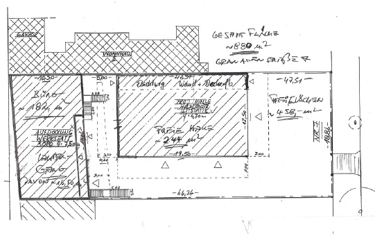 Grundriss Lagerhalle Freihalle