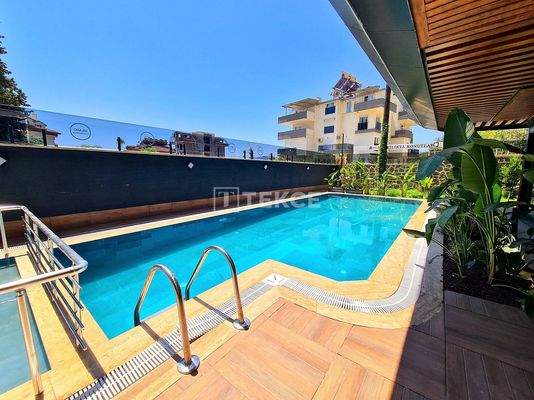 Apartments in a Complex Ready for Occupancy in Alanya