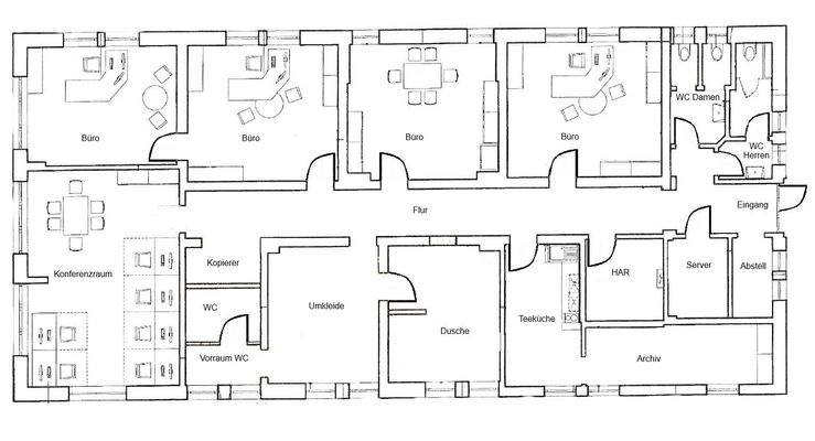 Grundriss Gebäude 2 Erdgeschoss