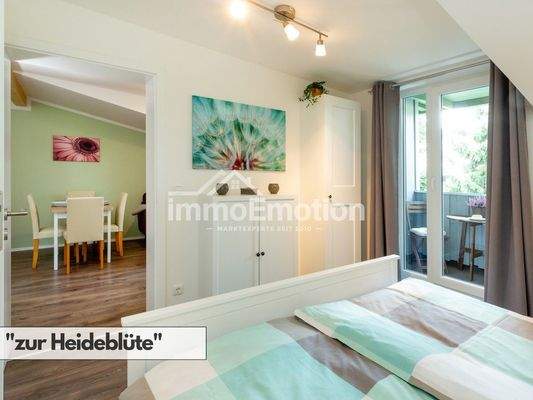 Schlafzimmer 1 zur Heideblüte