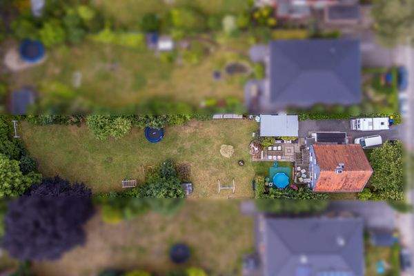 von oben, südwestlich