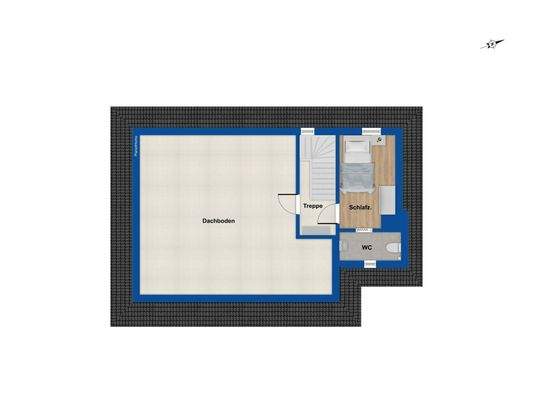 Grundriss Dachboden