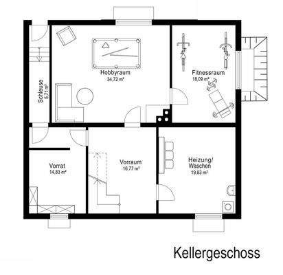 Grundriss Untergeschoß