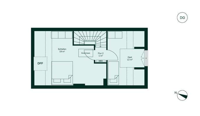 Großzügiges Dachgeschoss