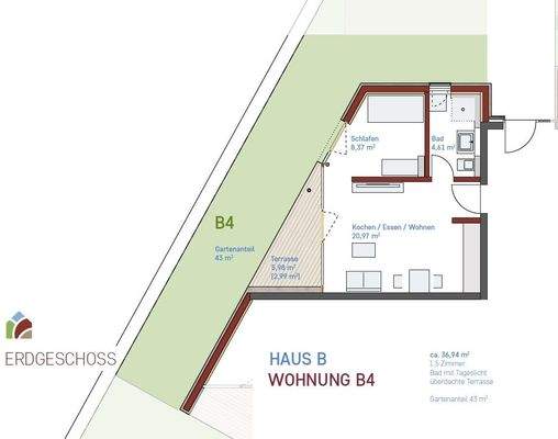 Grundriss Wohnung B4