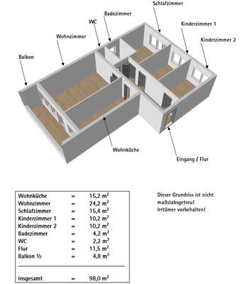 Grundriss und WFL 