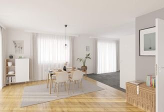 Das geräumige Wohnzimmer führt Ihre Familie zusamm