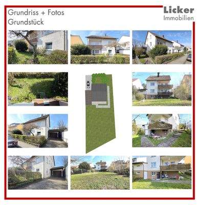 Grundriss + Fotos - Grundstück