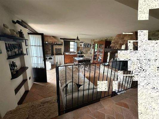 Wohnzimmer mit Kamin