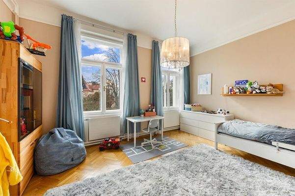 Das Gäste-/Kinderzimmer im Obergeschoss