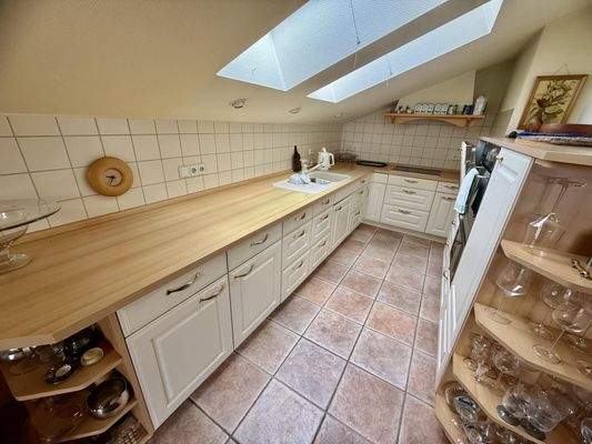 Küche im Dachgeschoss